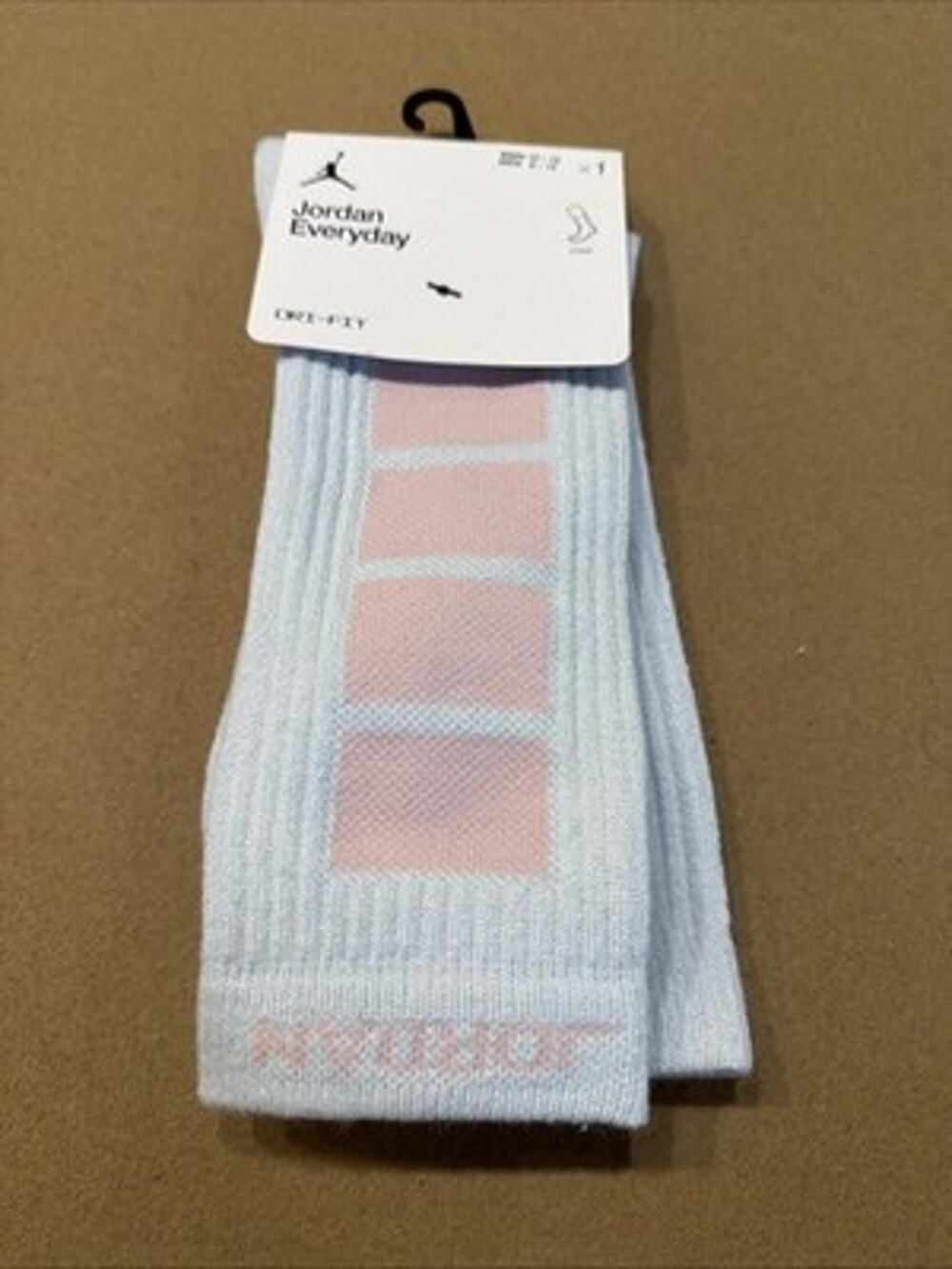 Jordan Everyday Men’s Air Jordan 6 Crew Sock Large IB0828-472 gray Pink